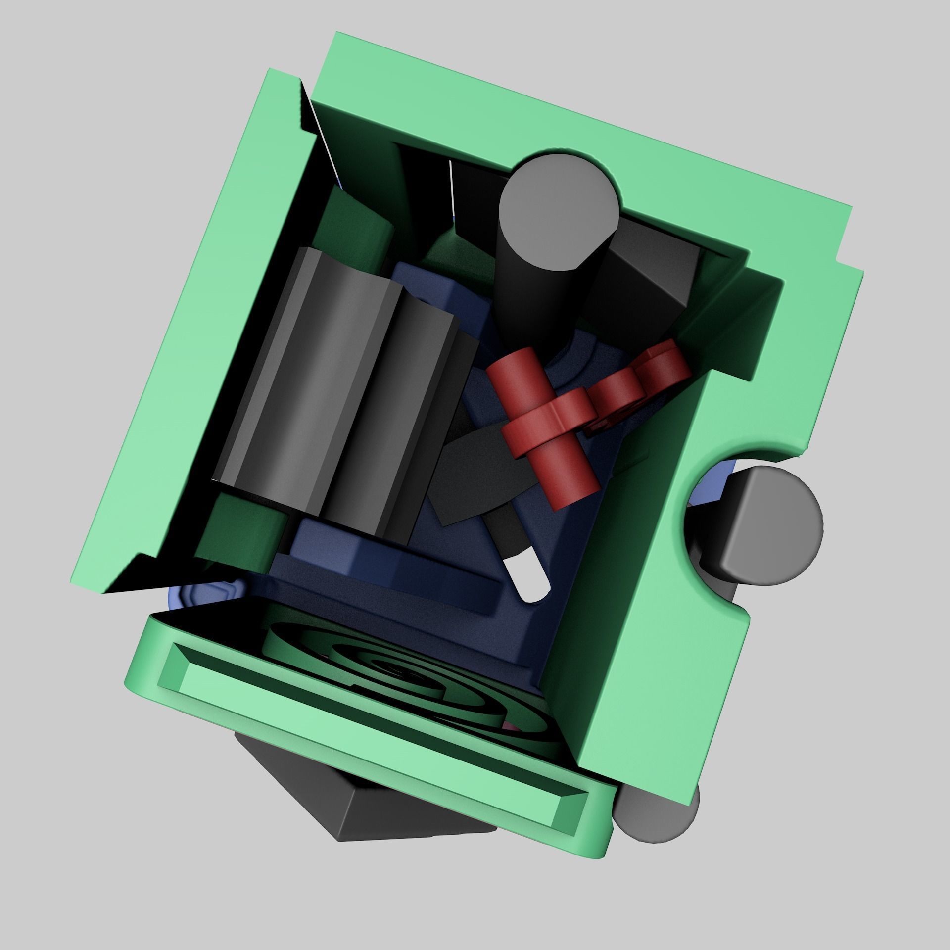 Fidget box - hard surface cube 3D print model_17