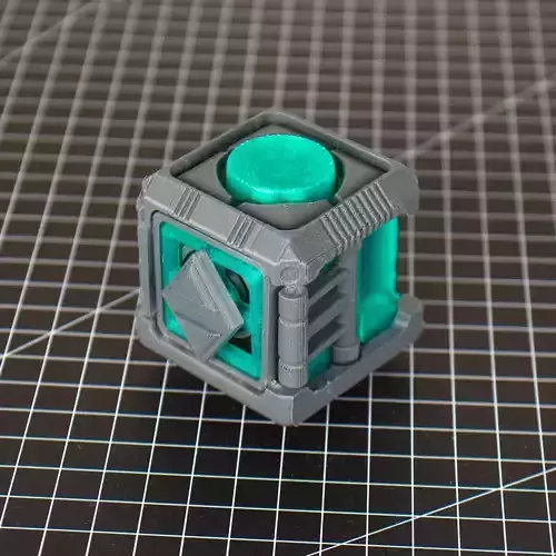 Fidget box - hard surface cube 3D print model