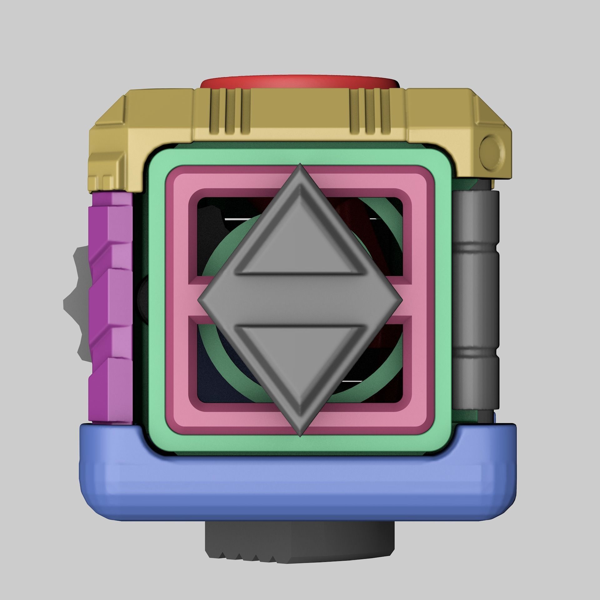 Fidget box - hard surface cube 3D print model_8