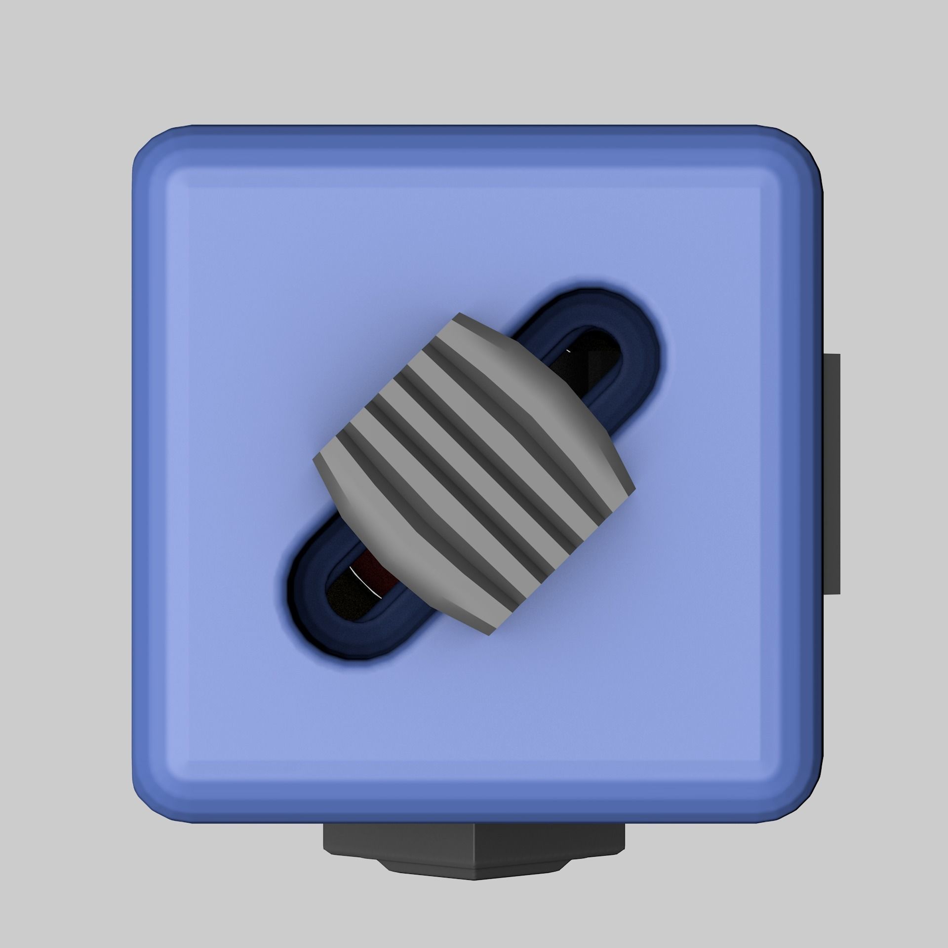 Fidget box - hard surface cube 3D print model_11