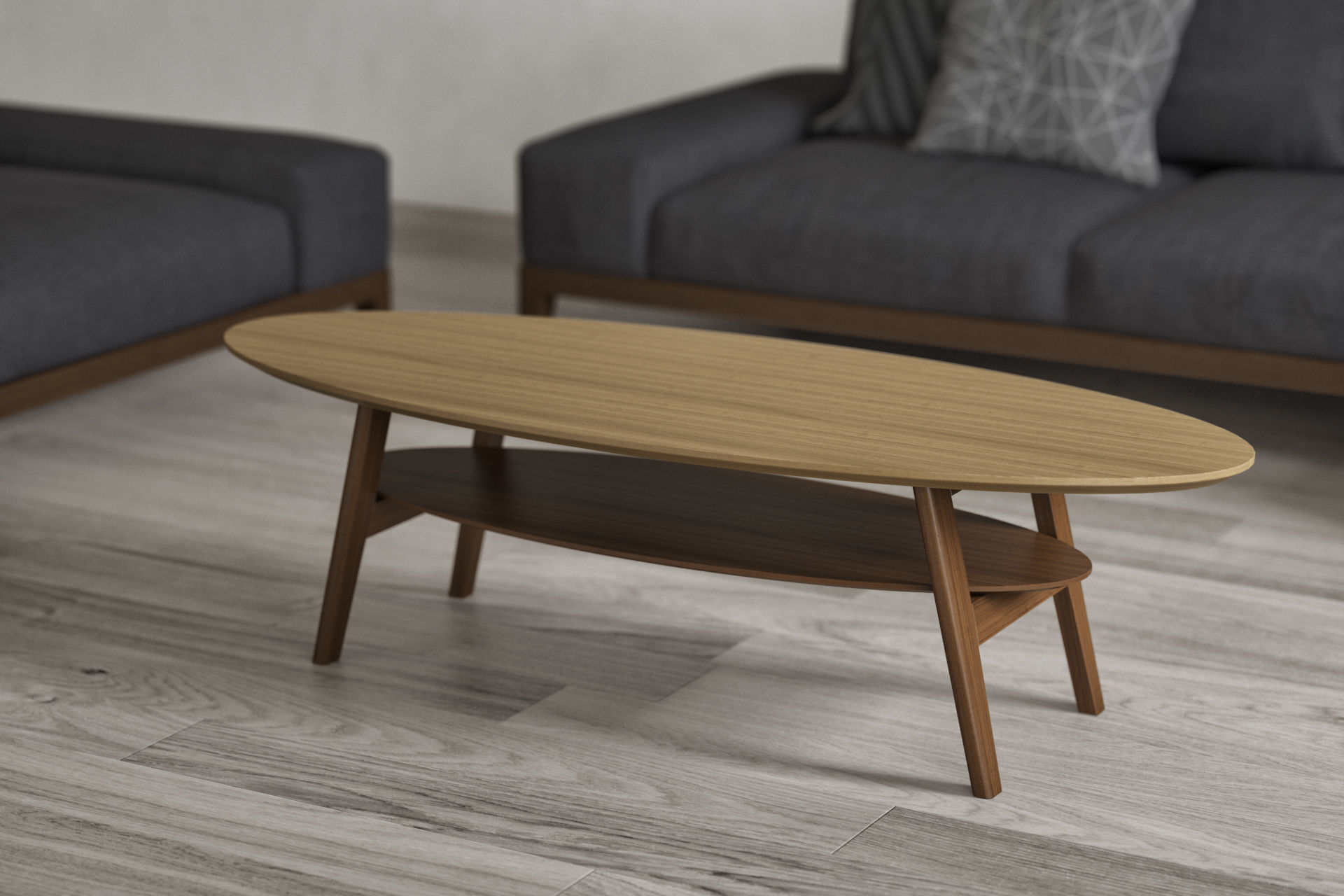 Hamilton Sofa Clement Coffee Table 3D model_5