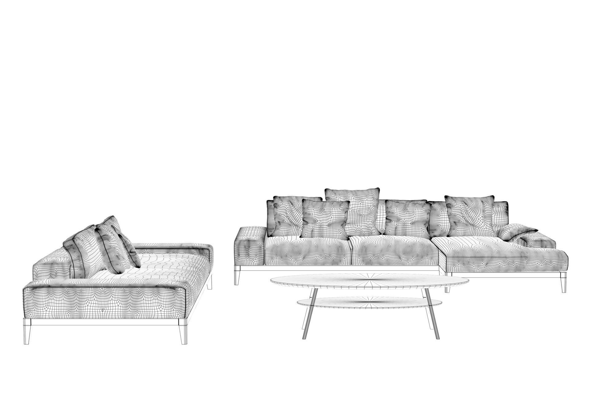 Hamilton Sofa Clement Coffee Table 3D model_6