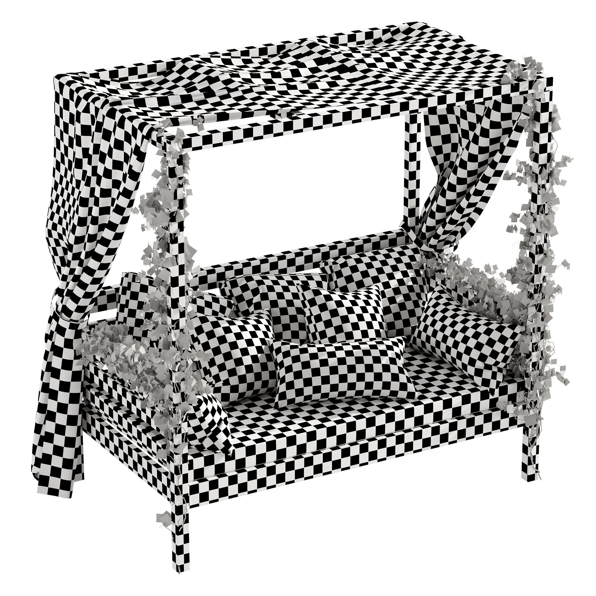 Garden daybed 3D model_17