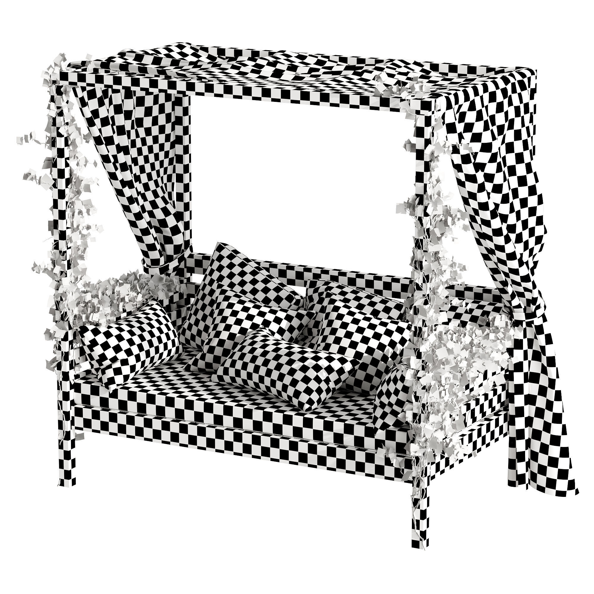 Garden daybed 3D model_18