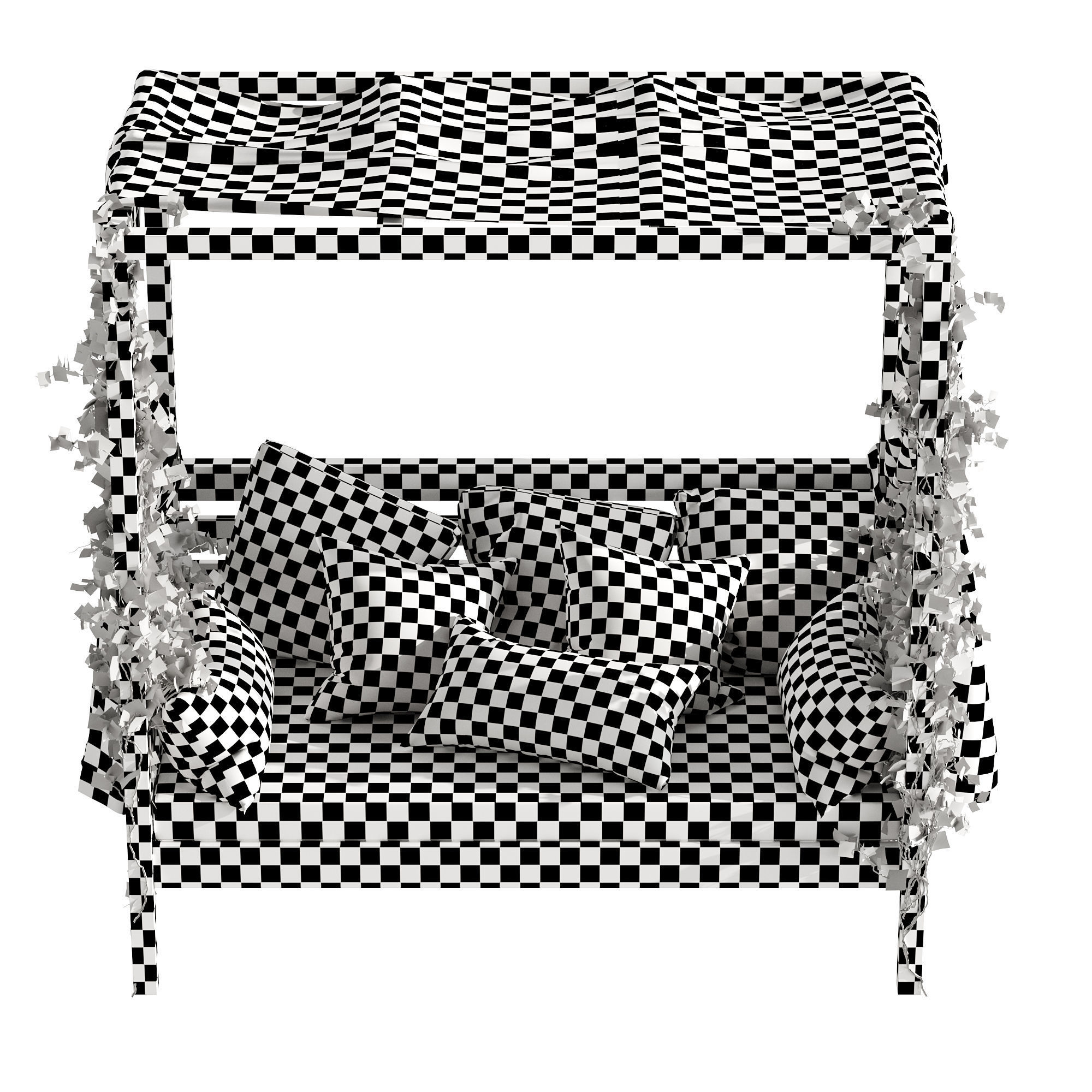 Garden daybed 3D model_19