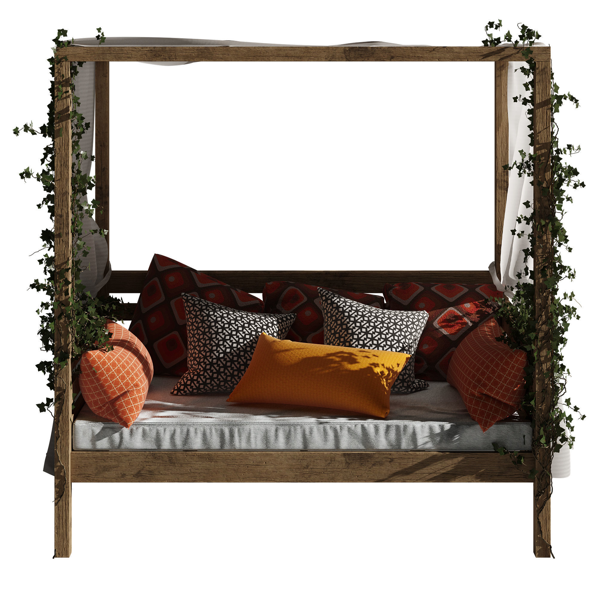 Garden daybed 3D model_20