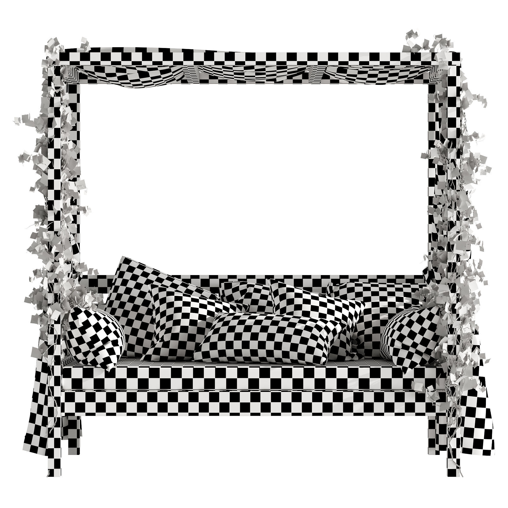 Garden daybed 3D model_13