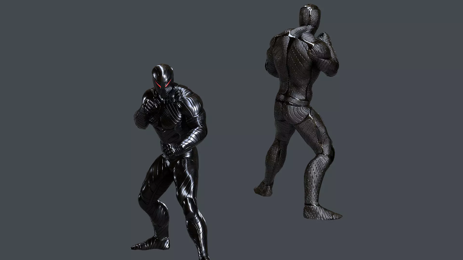 Steel Guardian Low-poly 3D model