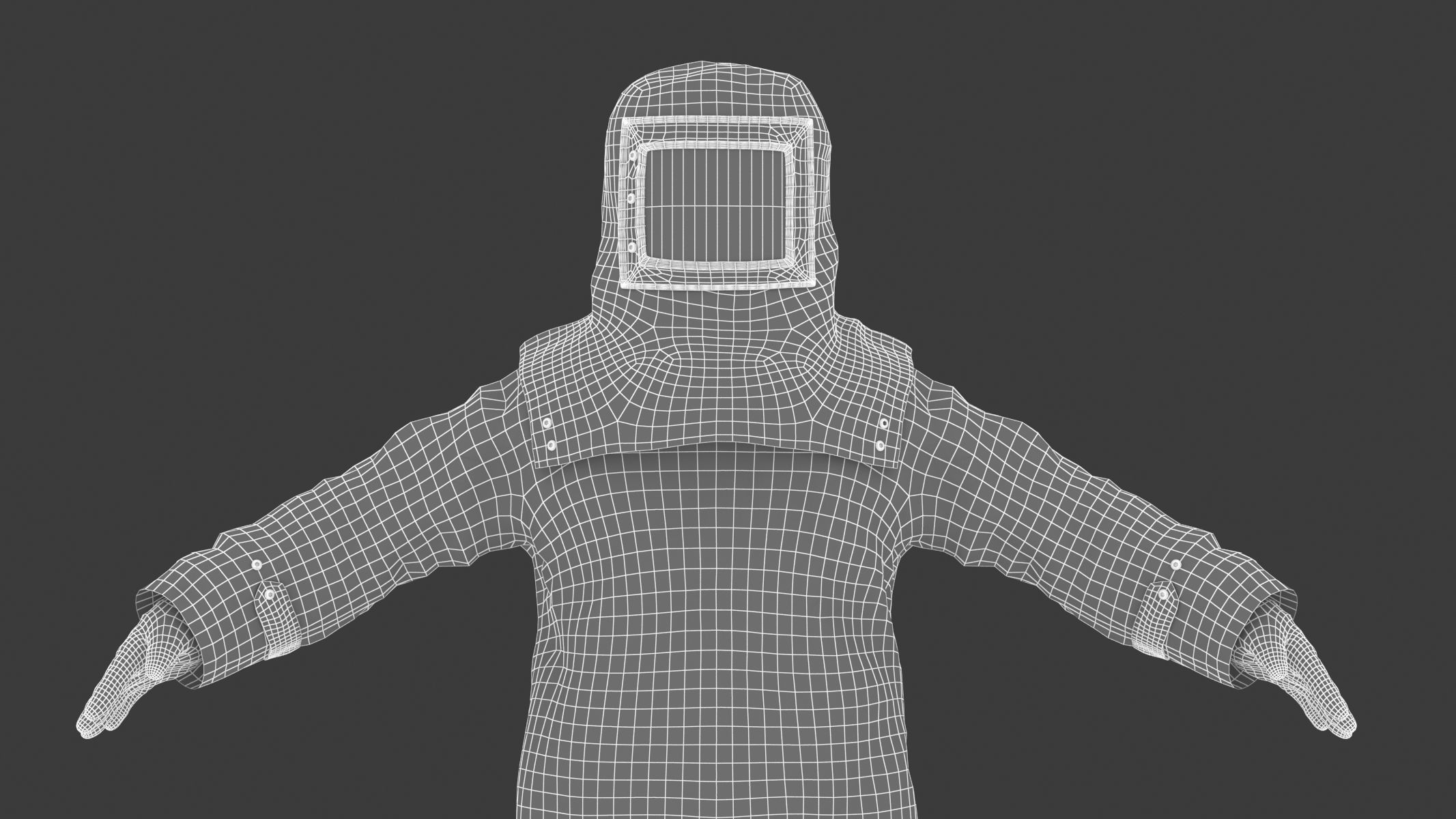 Fire Proximity Suit Low-poly 3D model_30