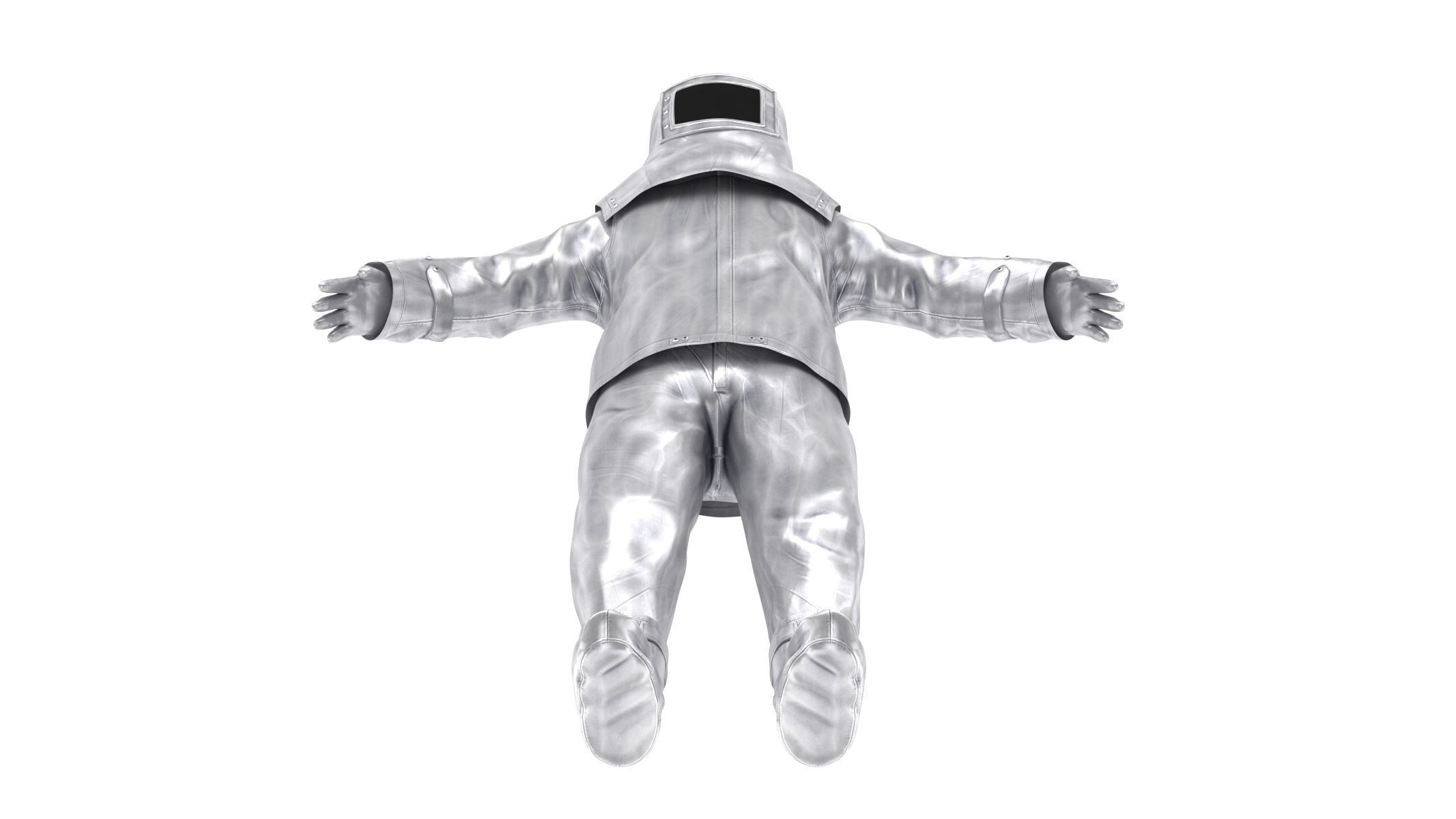 Fire Proximity Suit Low-poly 3D model_9