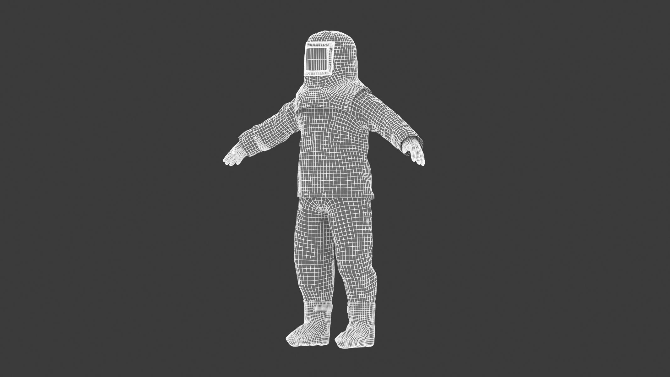 Fire Proximity Suit Low-poly 3D model_27