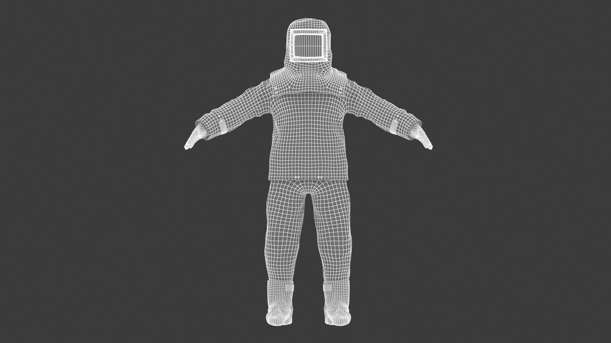 Fire Proximity Suit Low-poly 3D model_20