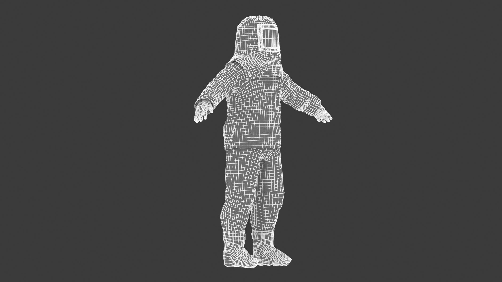 Fire Proximity Suit Low-poly 3D model_21
