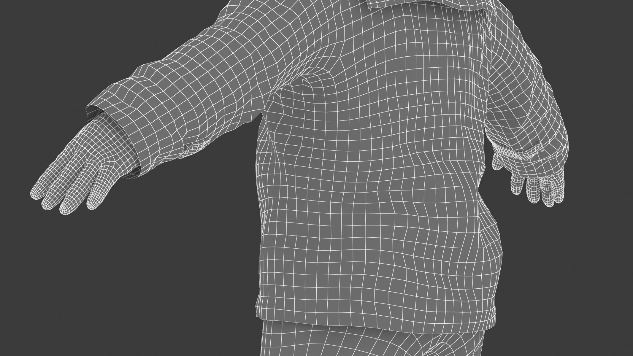 Fire Proximity Suit Low-poly 3D model_35