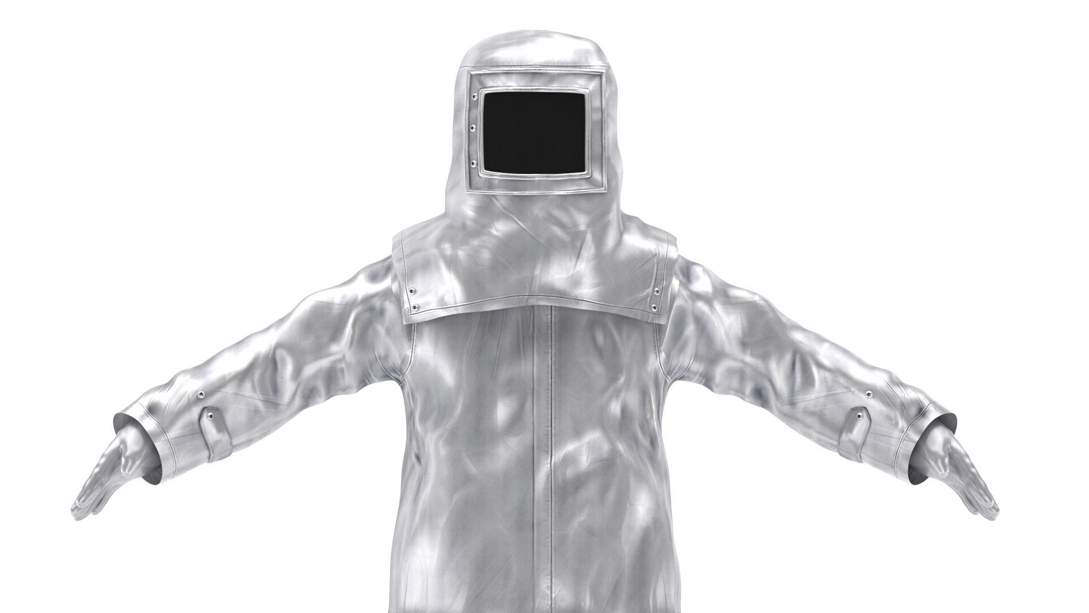 Fire Proximity Suit Low-poly 3D model_10