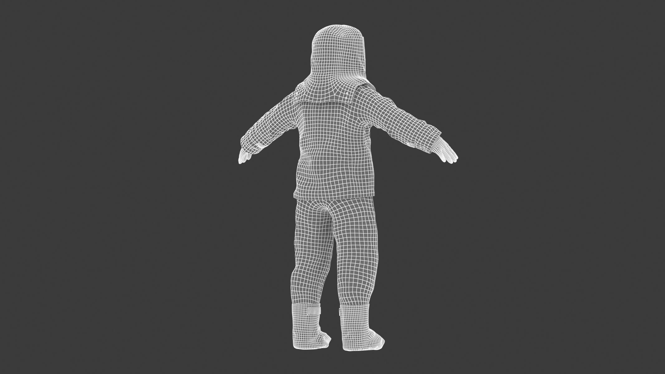 Fire Proximity Suit Low-poly 3D model_23