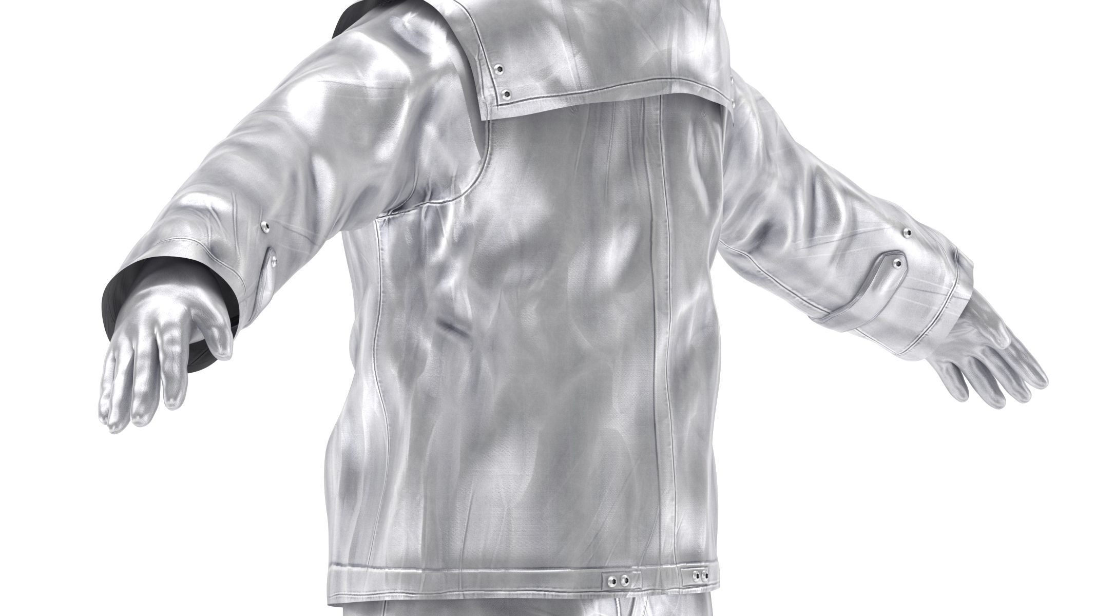 Fire Proximity Suit Low-poly 3D model_11