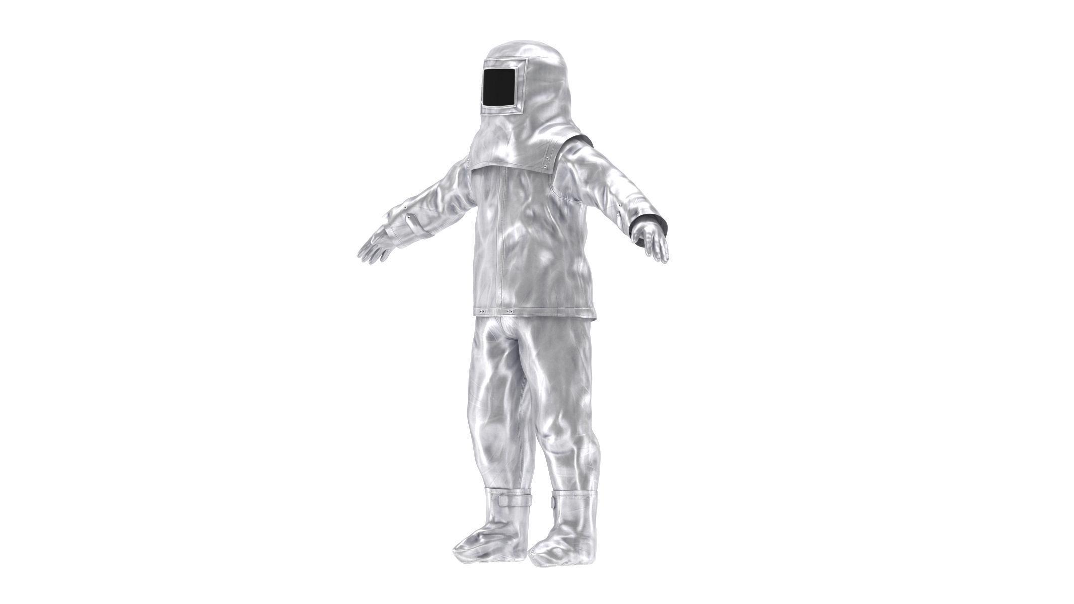 Fire Proximity Suit Low-poly 3D model_7