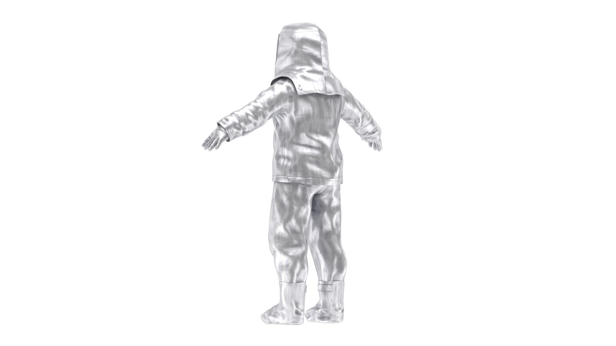 Fire Proximity Suit Low-poly 3D model_5