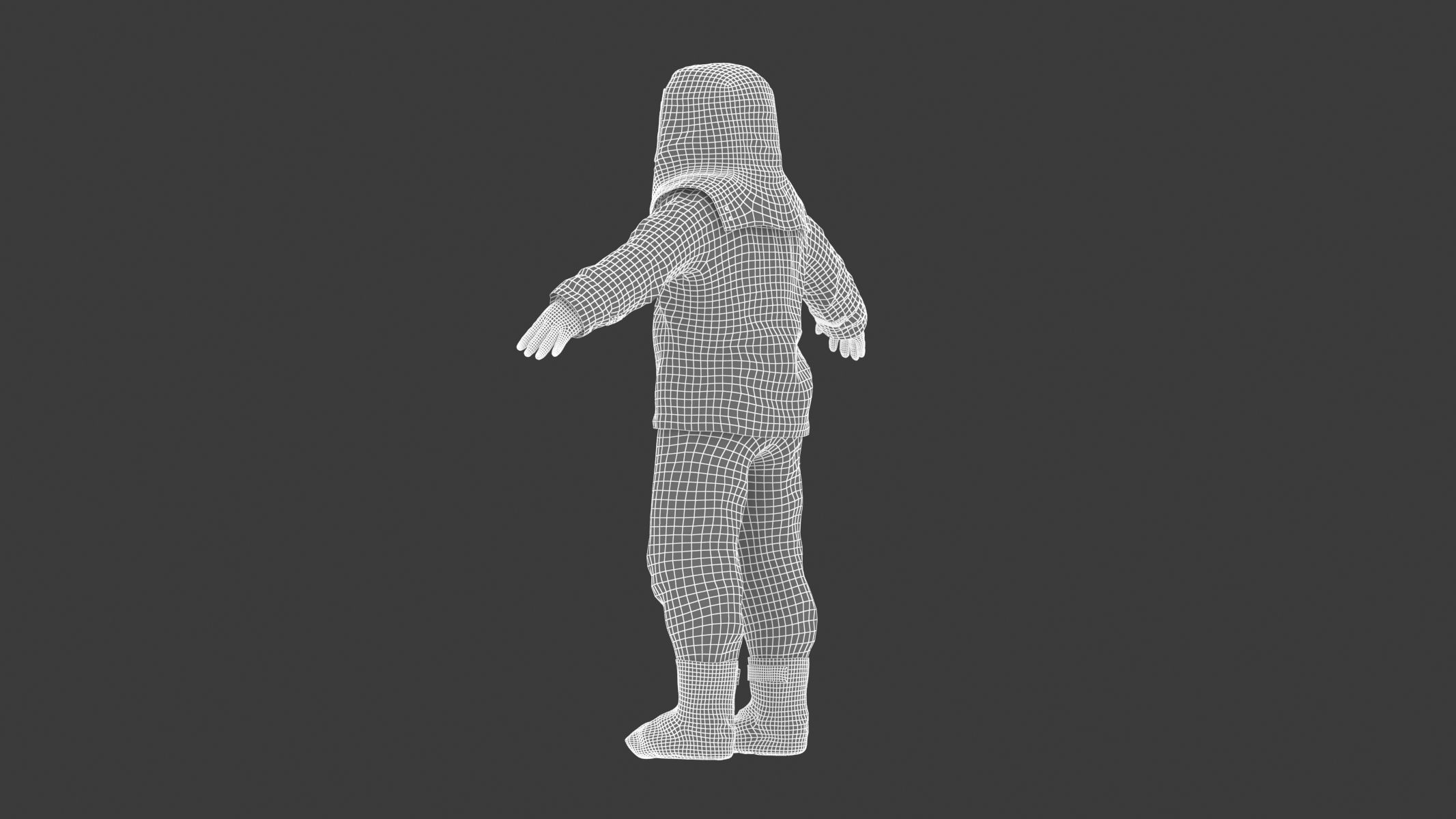 Fire Proximity Suit Low-poly 3D model_25