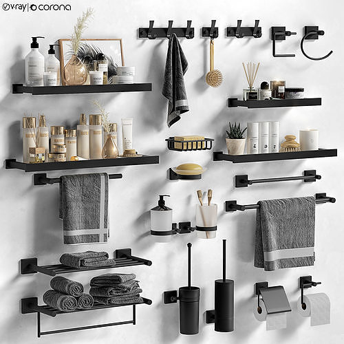 Bathroom accessories 37 3D model