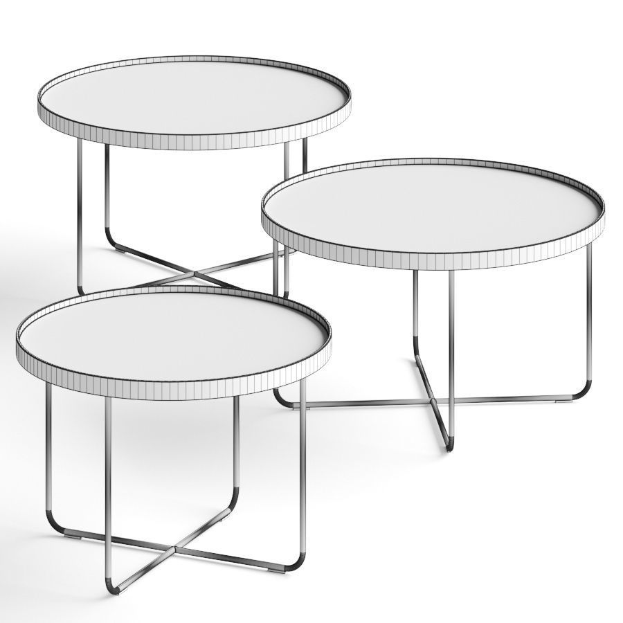 Paola Lenti Passepartout Coffee Tables 3D model_1
