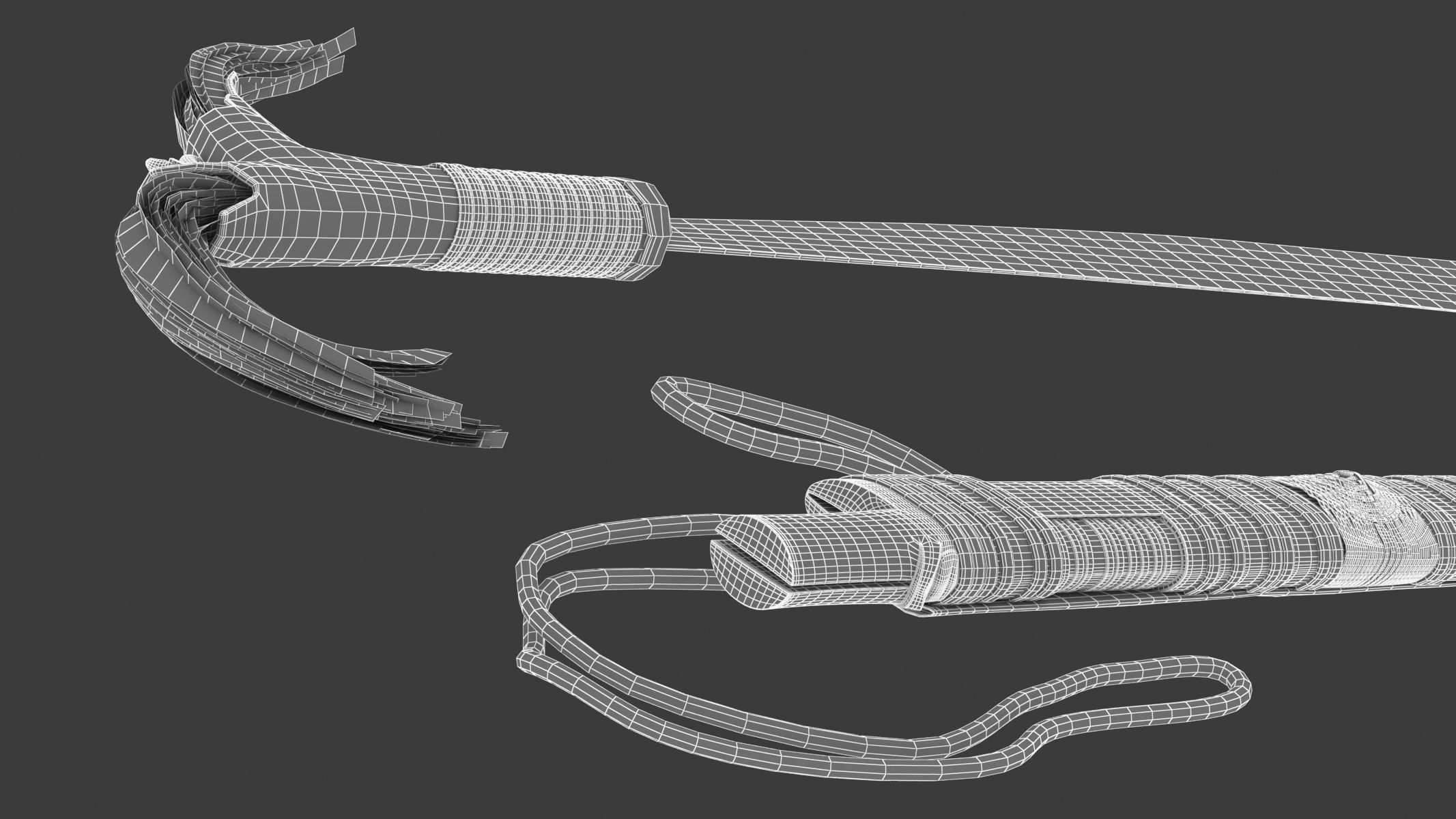 Mandau Knife  Low-poly 3D model_18