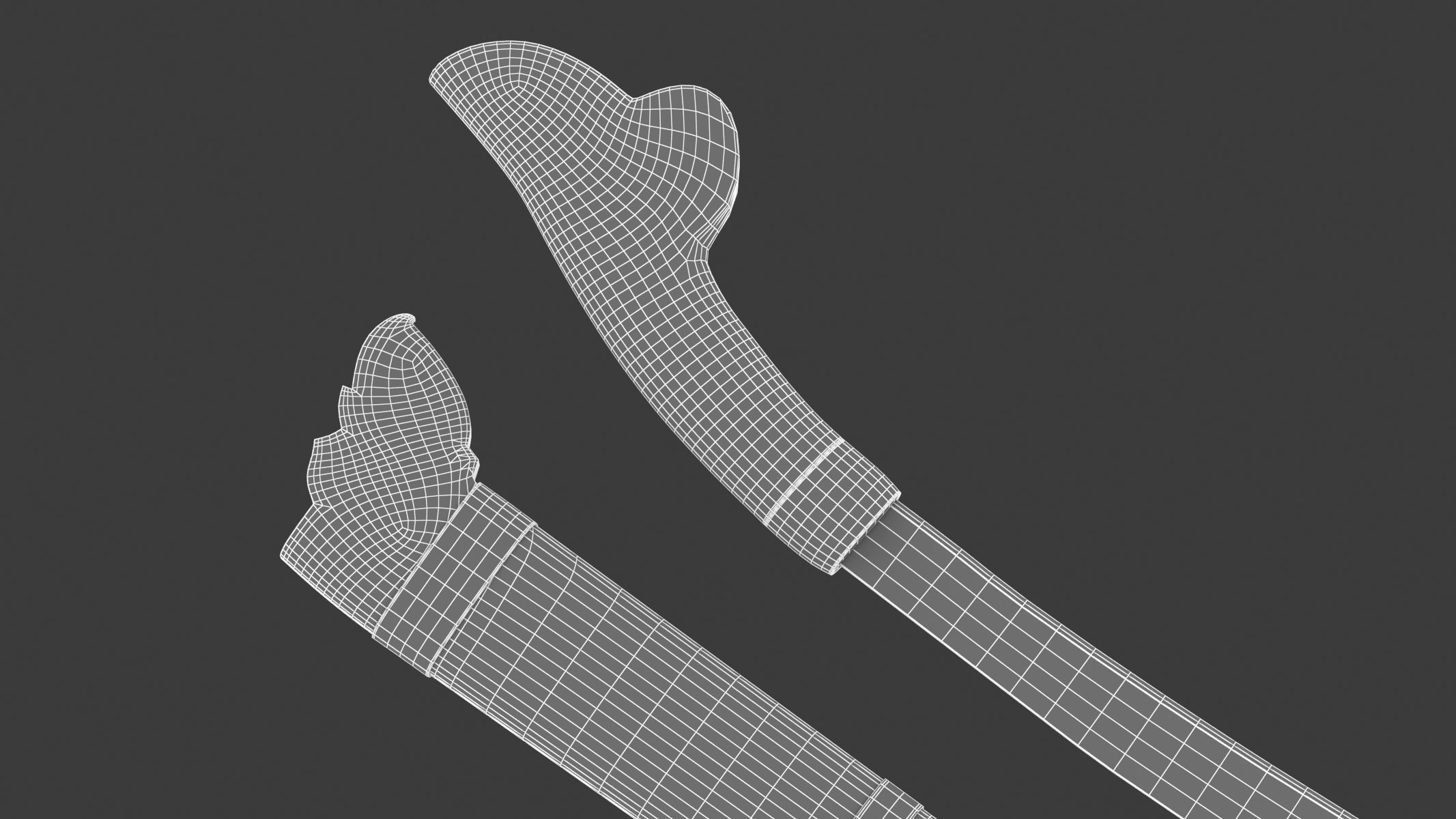 Parang Knife Low-poly 3D model_16