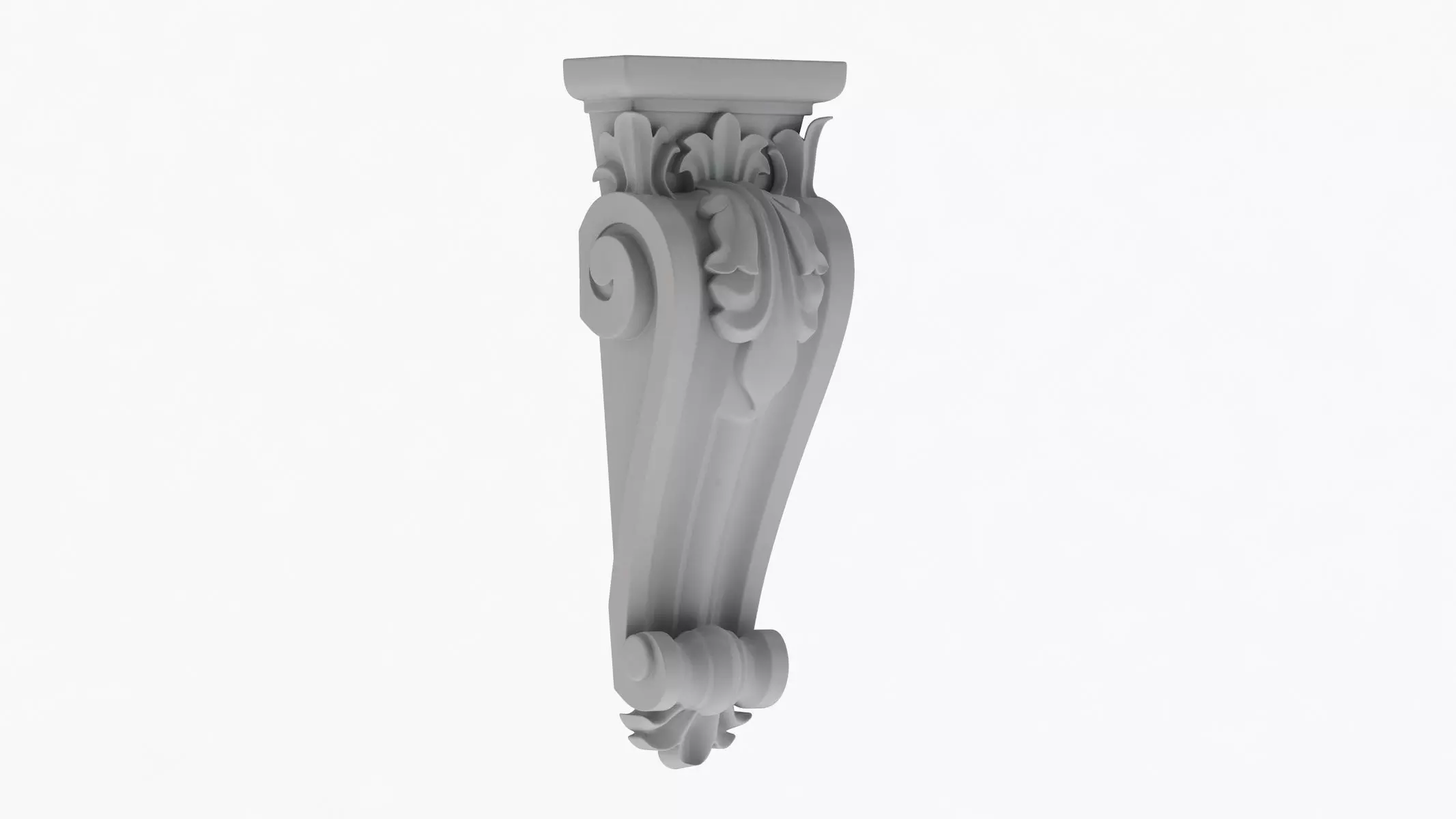 Scroll Corbel 62 3D model_0