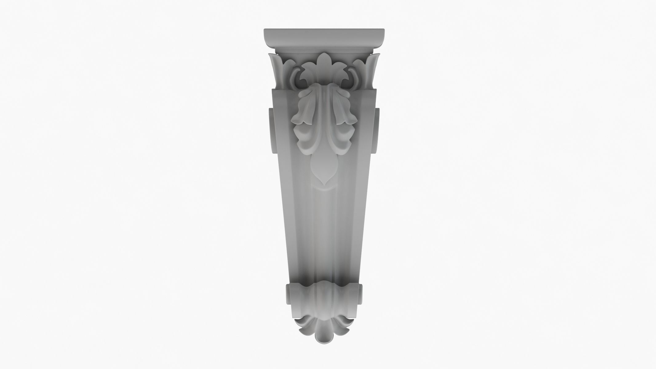 Scroll Corbel 62 3D model_1