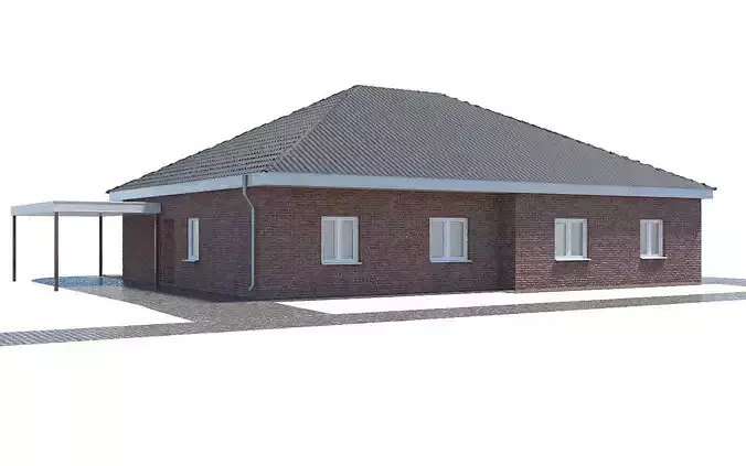 House germany Low-poly 3D model