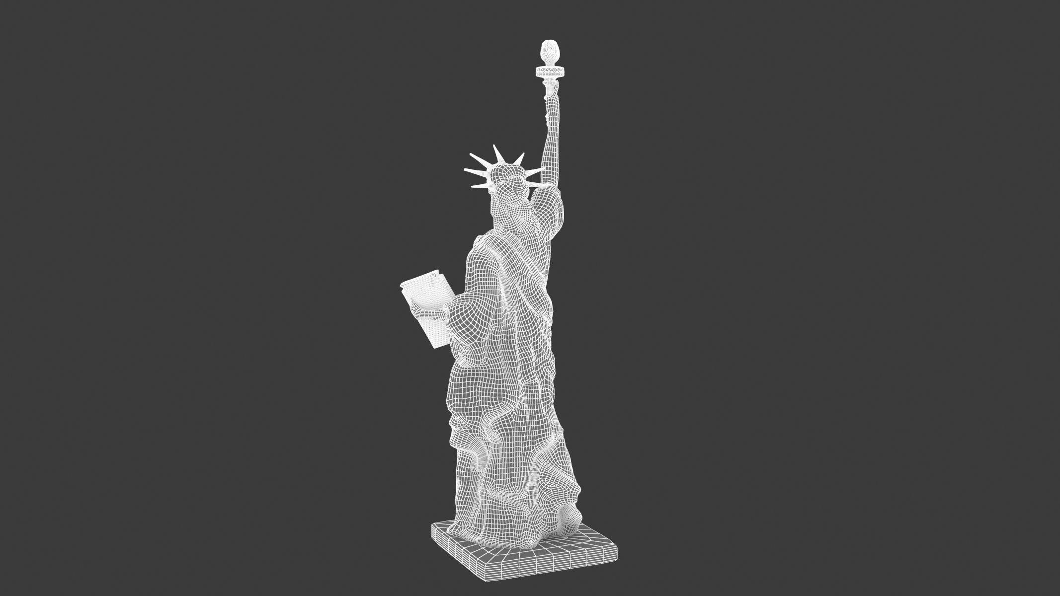 Statue of Liberty Low-poly 3D model_13