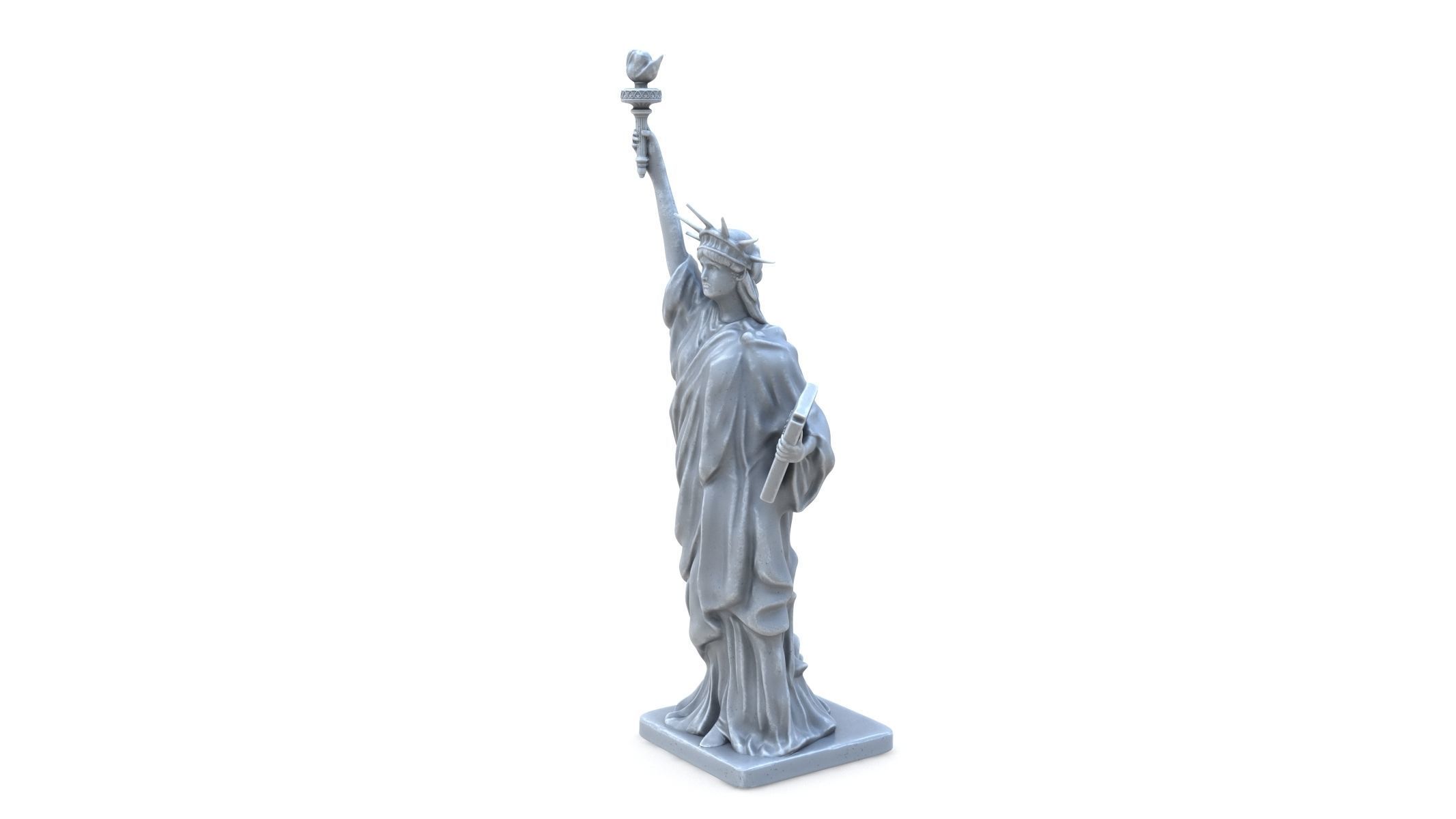 Statue of Liberty Low-poly 3D model_4