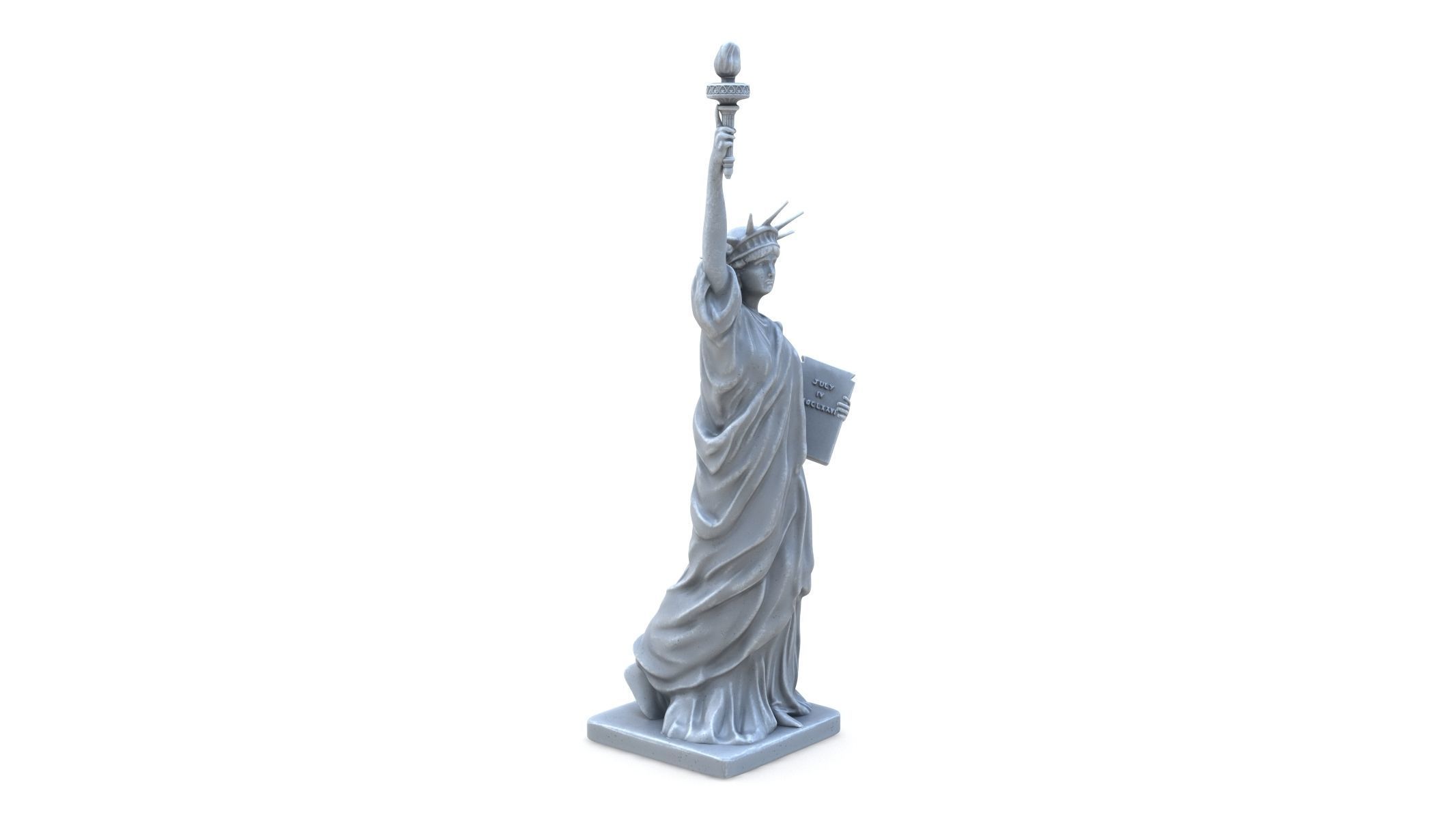 Statue of Liberty Low-poly 3D model_1