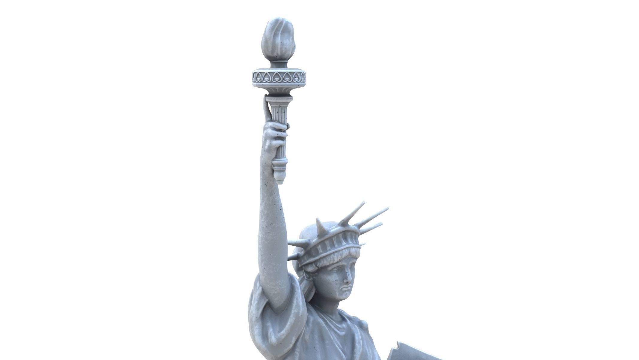 Statue of Liberty Low-poly 3D model_7