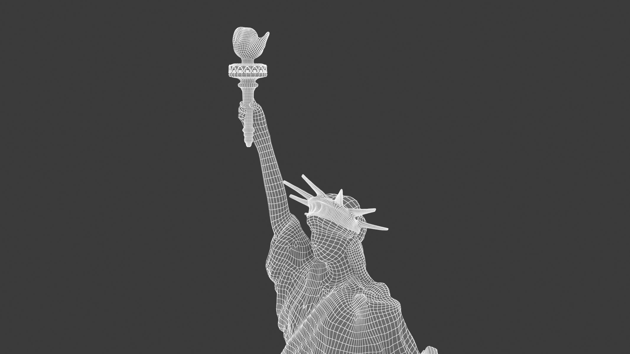 Statue of Liberty Low-poly 3D model_15
