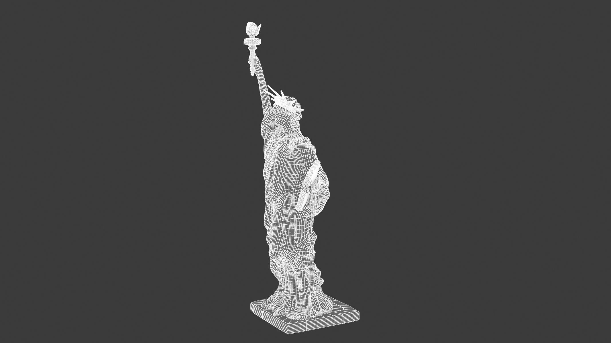 Statue of Liberty Low-poly 3D model_14