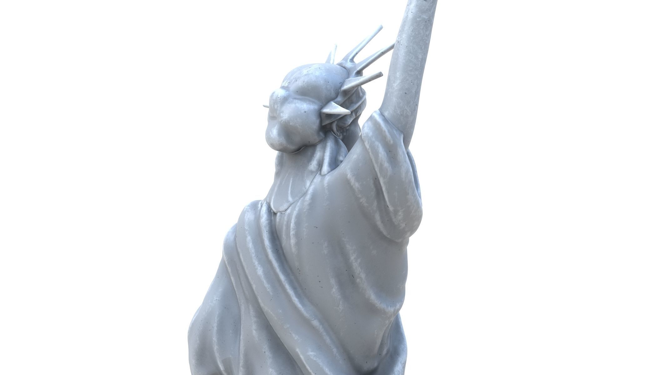Statue of Liberty Low-poly 3D model_8
