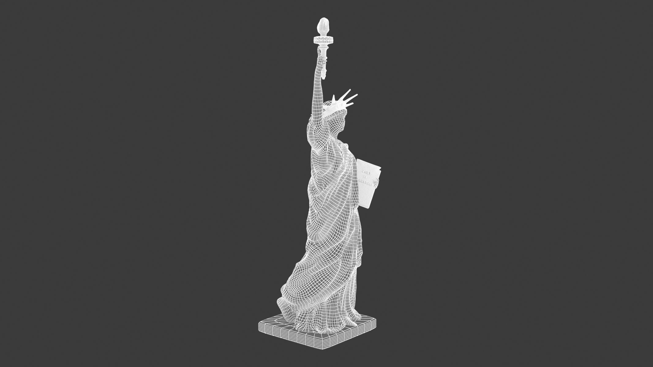 Statue of Liberty Low-poly 3D model_11