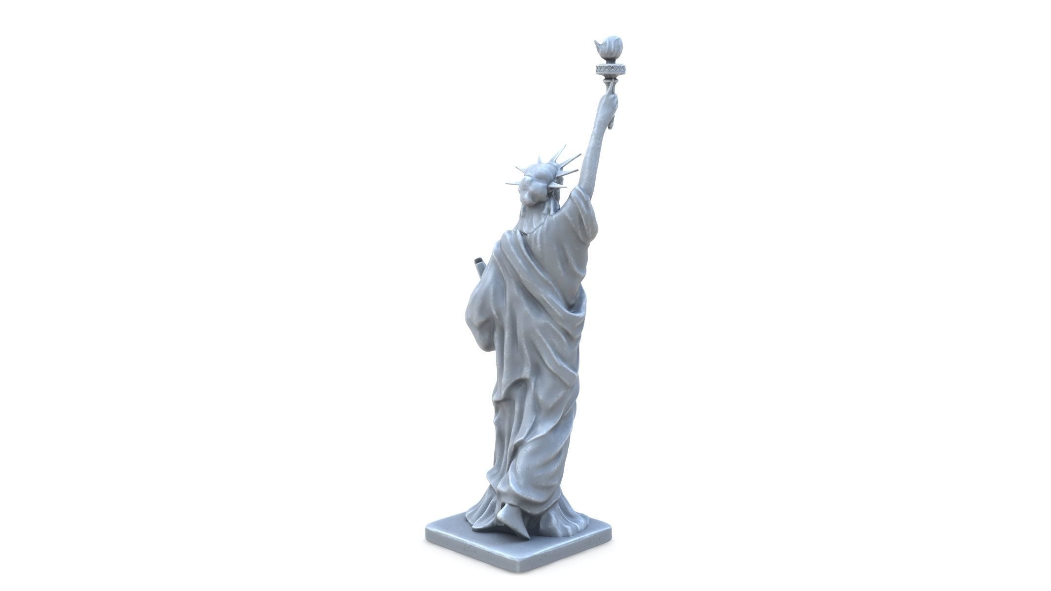 Statue of Liberty Low-poly 3D model_2