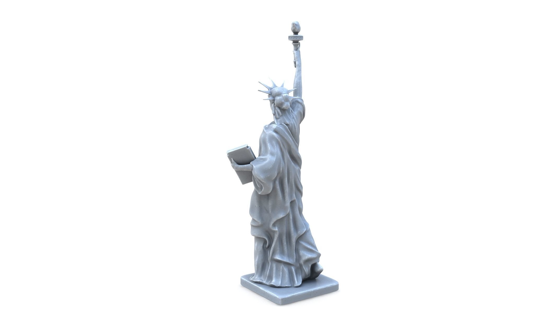 Statue of Liberty Low-poly 3D model_3