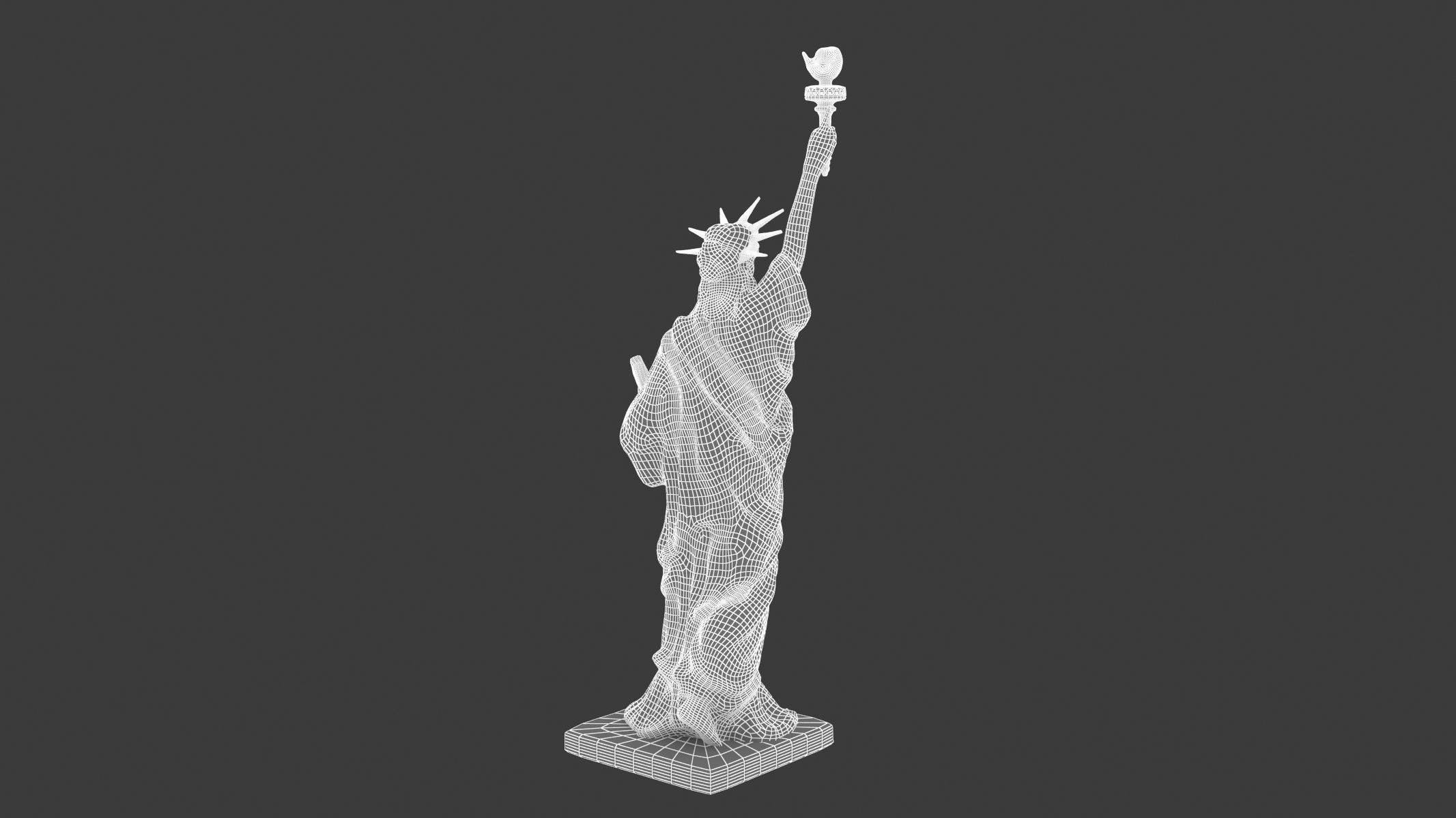 Statue of Liberty Low-poly 3D model_12