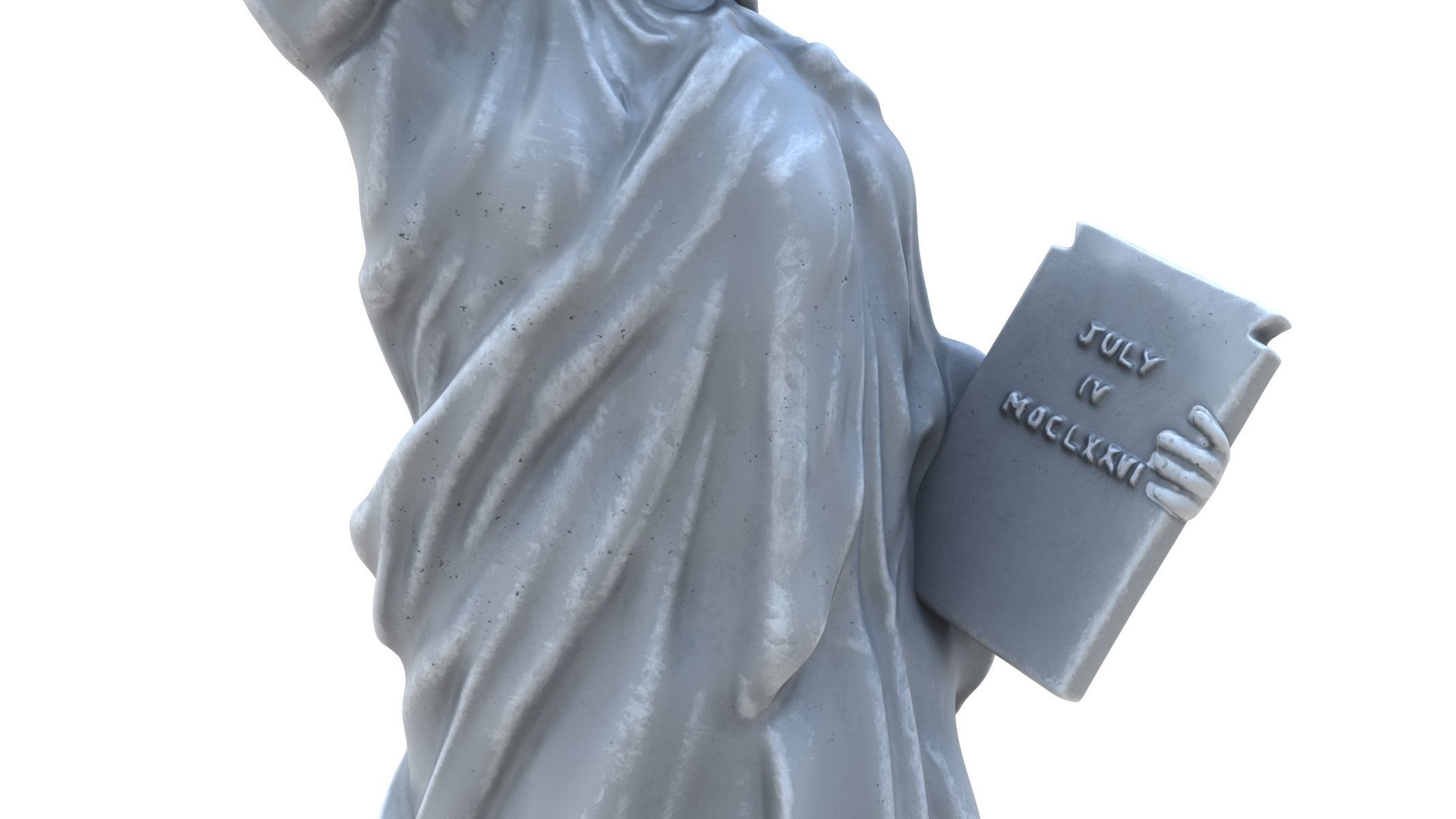 Statue of Liberty Low-poly 3D model_9