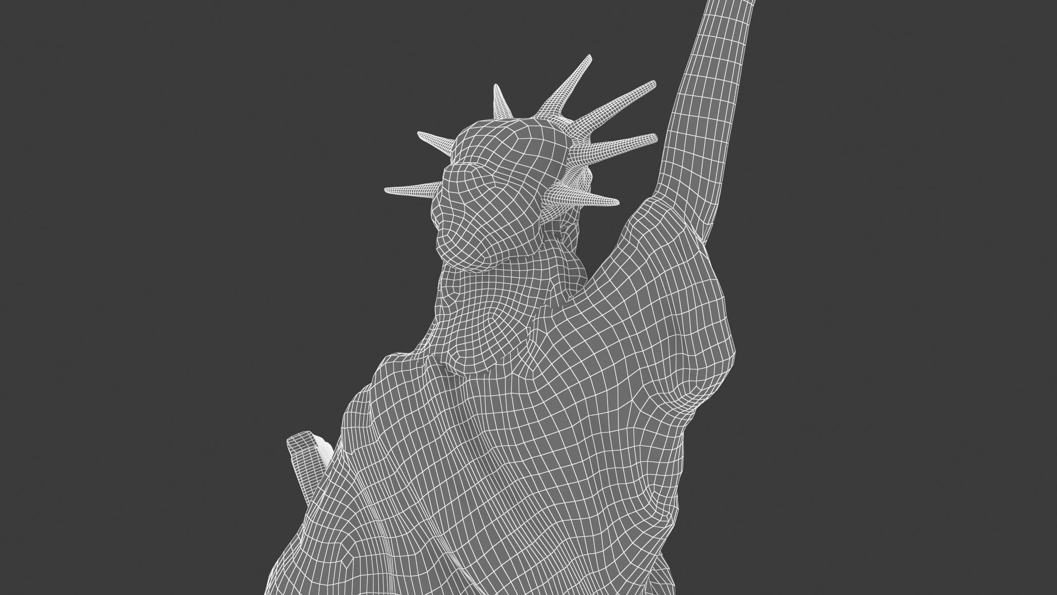 Statue of Liberty Low-poly 3D model_18