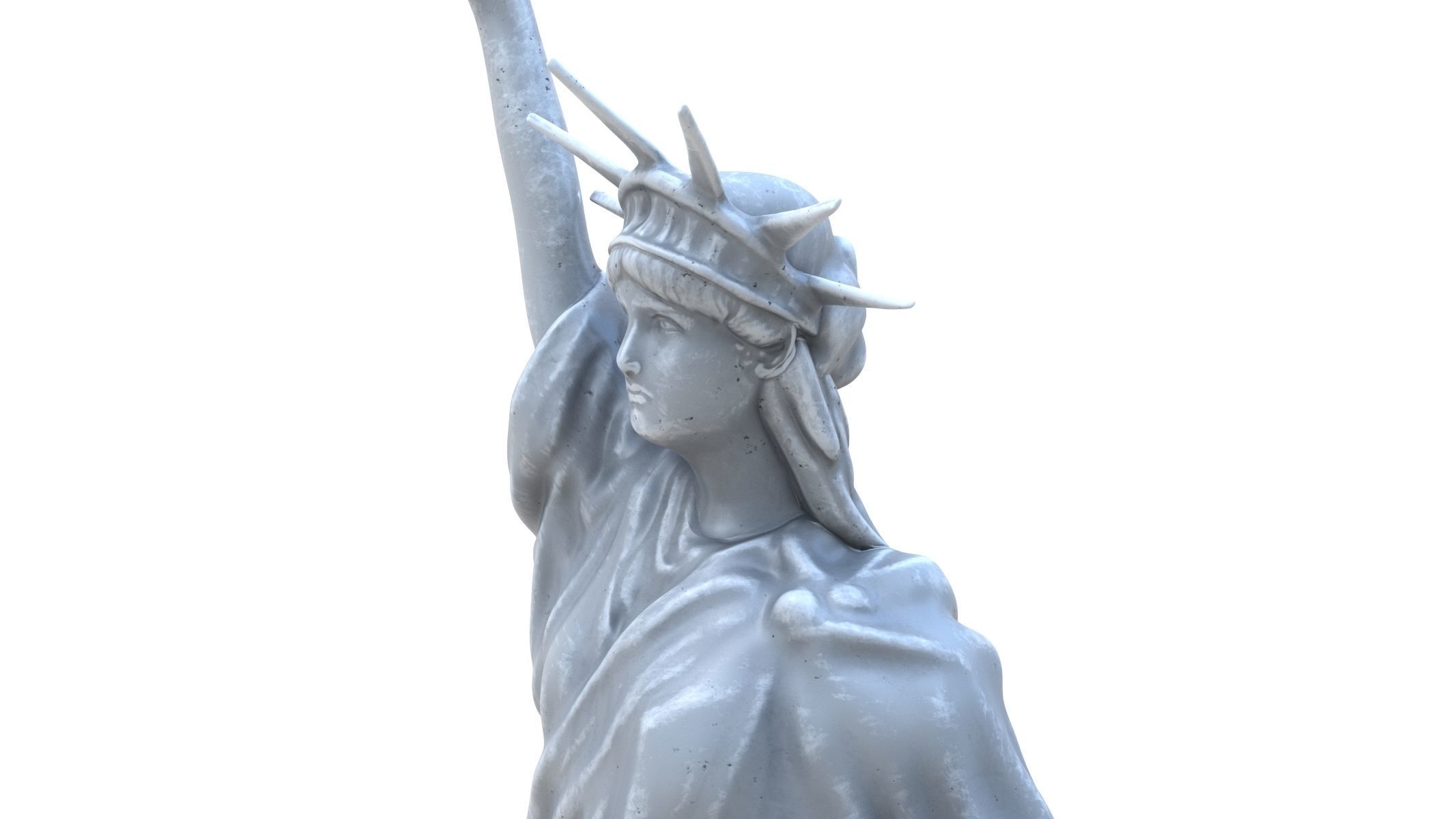 Statue of Liberty Low-poly 3D model_5