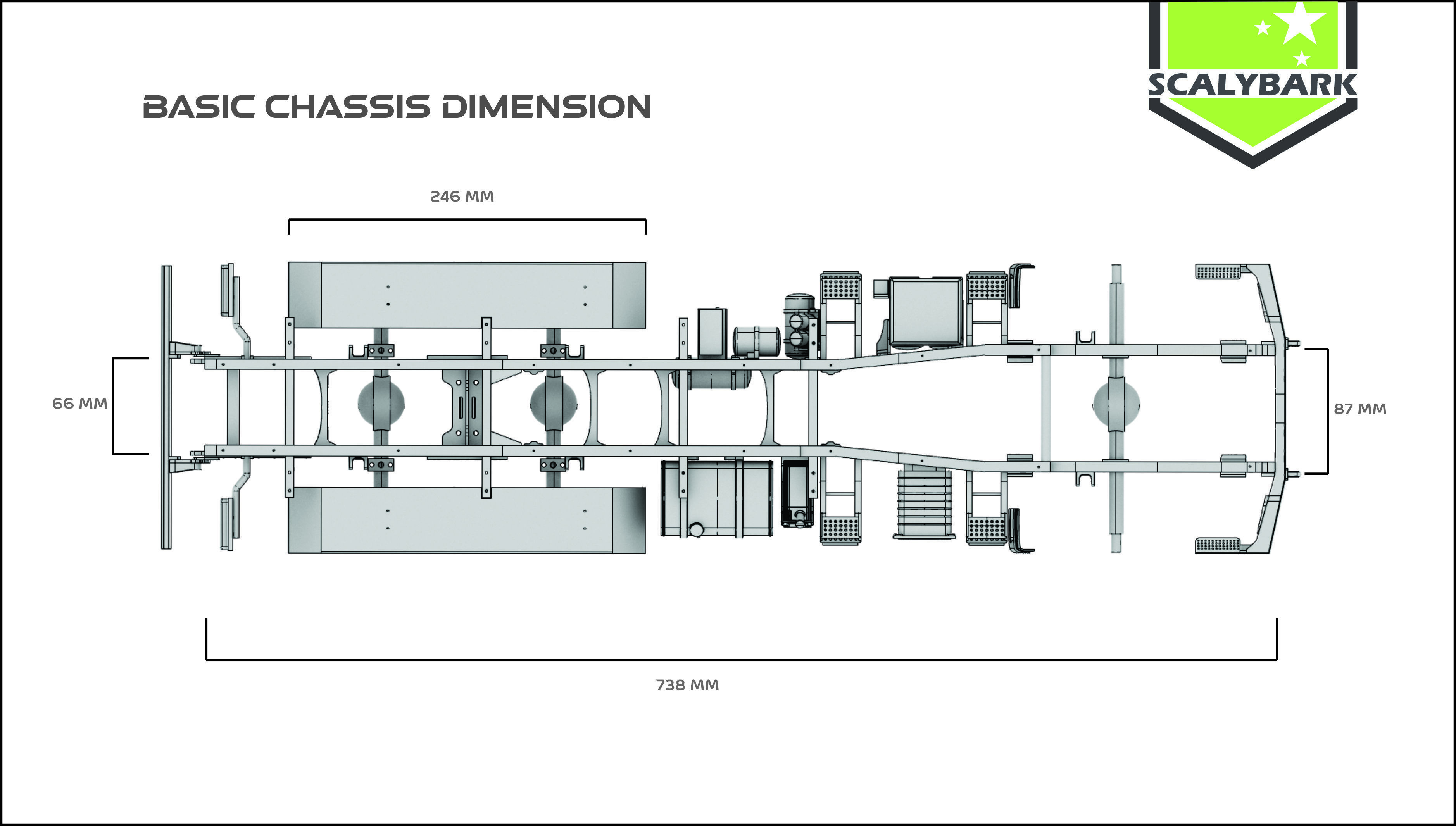 Mercedes Benz Zetros truck crew cab and chassis STL 3D print model_18