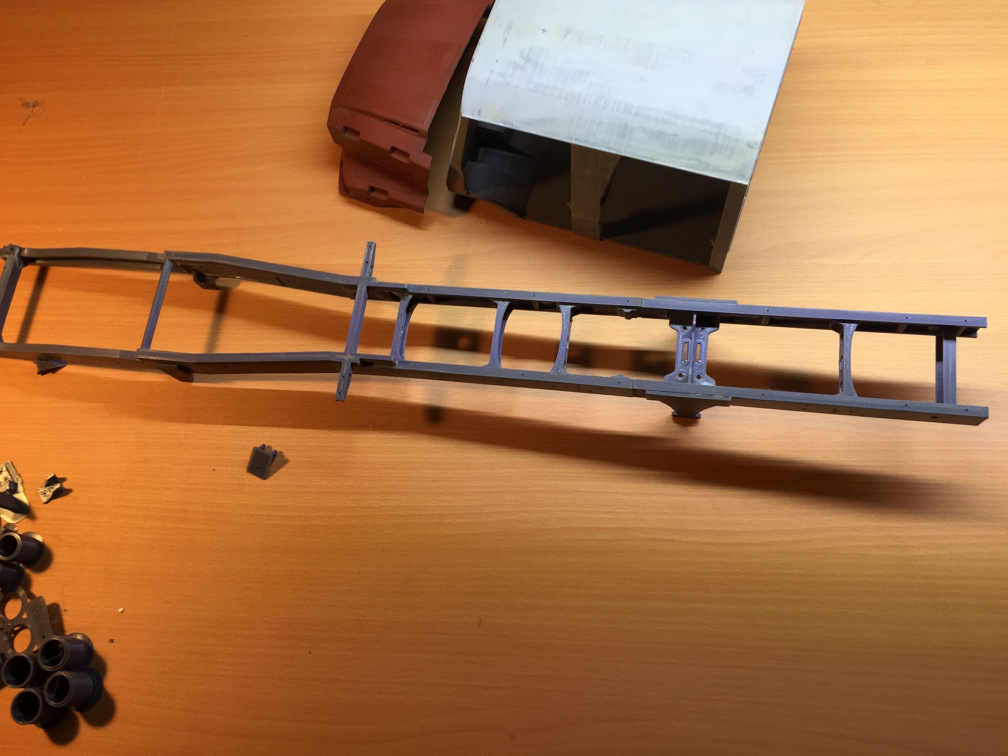 Mercedes Benz Zetros truck crew cab and chassis STL 3D print model_17