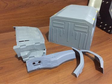 Mercedes Benz Zetros truck crew cab and chassis STL 3D print model_6