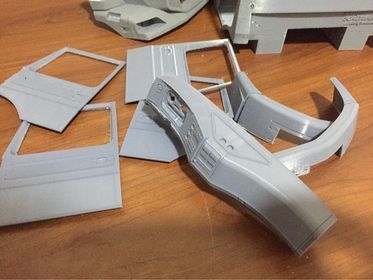 Mercedes Benz Zetros truck crew cab and chassis STL 3D print model_7