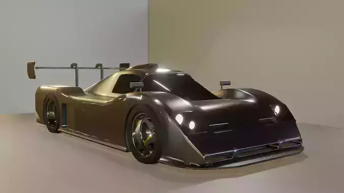 Le Mans Race Car Free 3D model